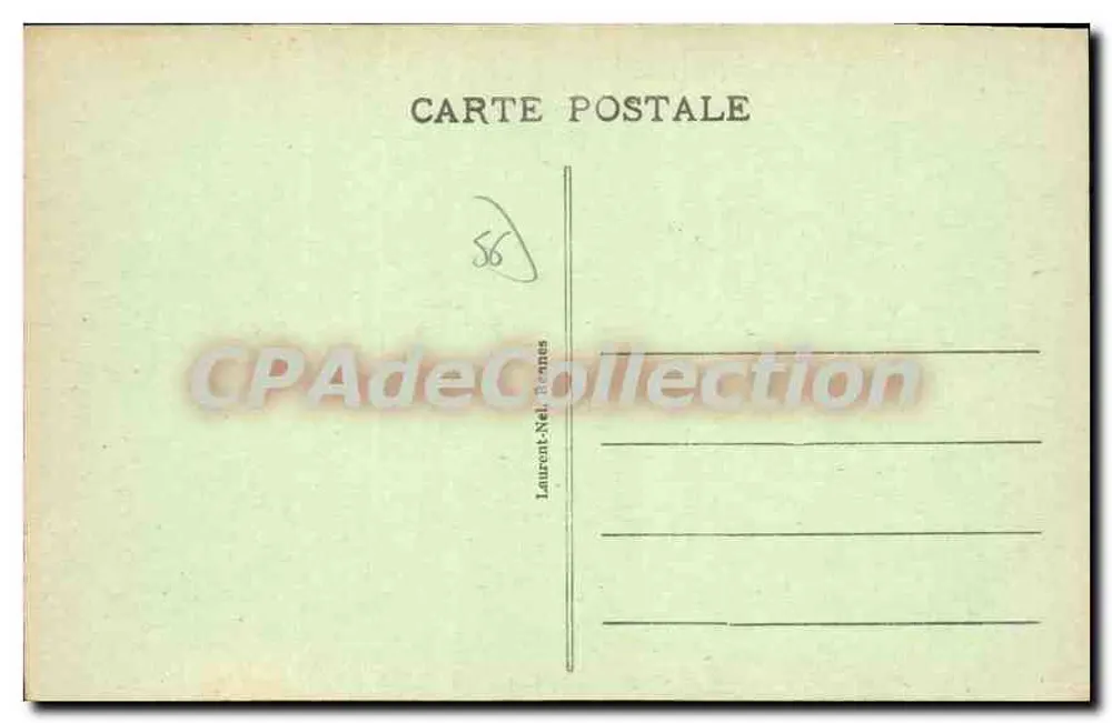 Port-Louis — Ein Stück der Hafengegend — Serie 3300, Verleger Laurent-Nel Brennes - Rückseite