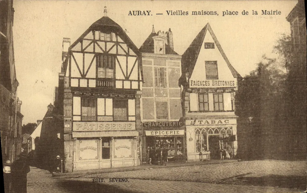 Auray — Alte Häuser, Marktplatz — Edit. Seveno - Vorderseite