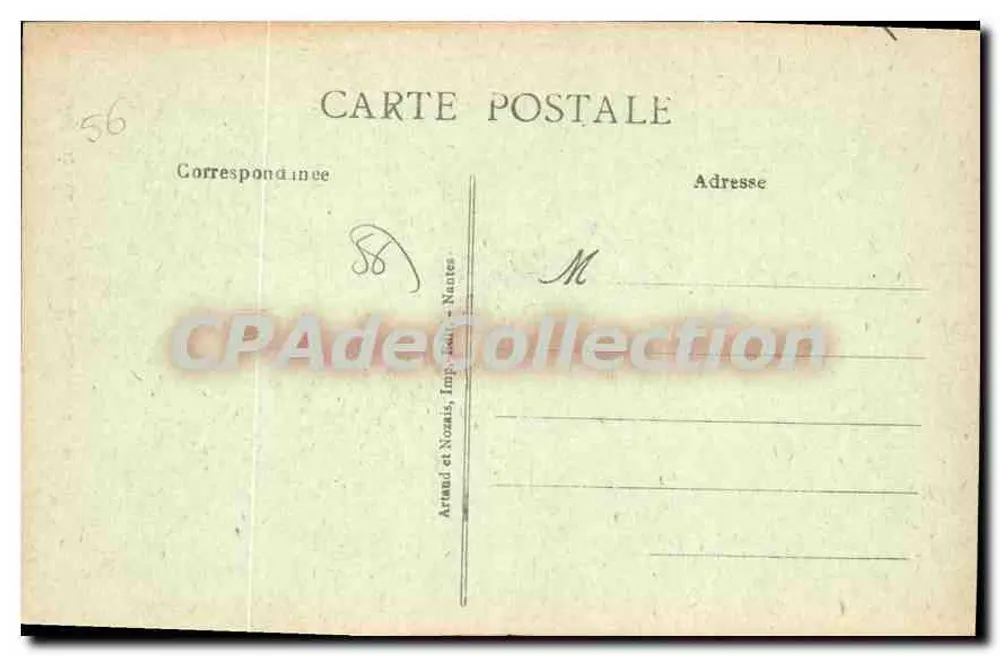 Rochefort-en-Terre — Het Kruisweg — uitgever Artand et Nozais, n°100 - Achterkant