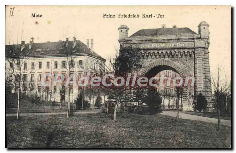 Metz — Porta Principe Friedrich Karl — Kunstverlag Klingsenstein & Co. n° II - Recto