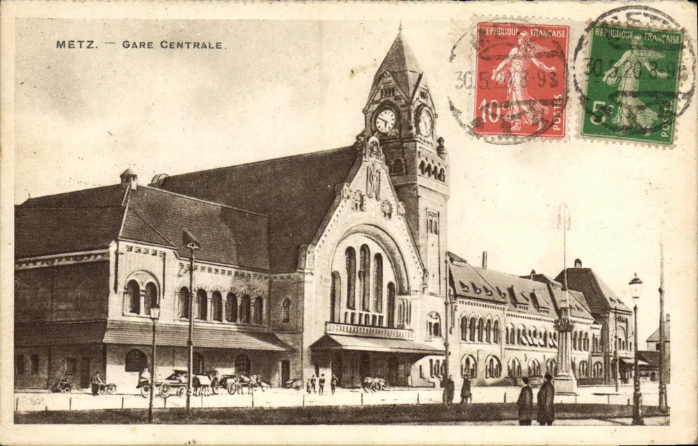 Metz — Estação Central — Editor não visível, número de série ilegível - Frente