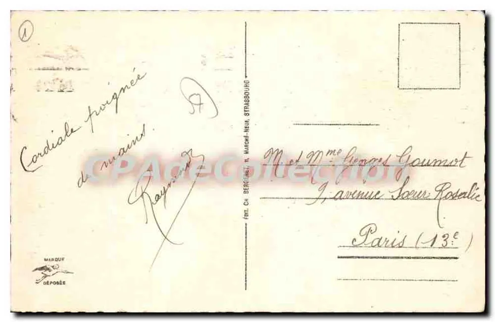 Metz - Ansicht vom Pont Saint-Georges — 57. - Verlag: Fort. Ch. Bergé, Metz - Rückseite