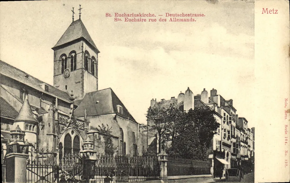 Igreja de São Eucherio — Metz — Néch, Metz, Série 104, No. 132 - Frente