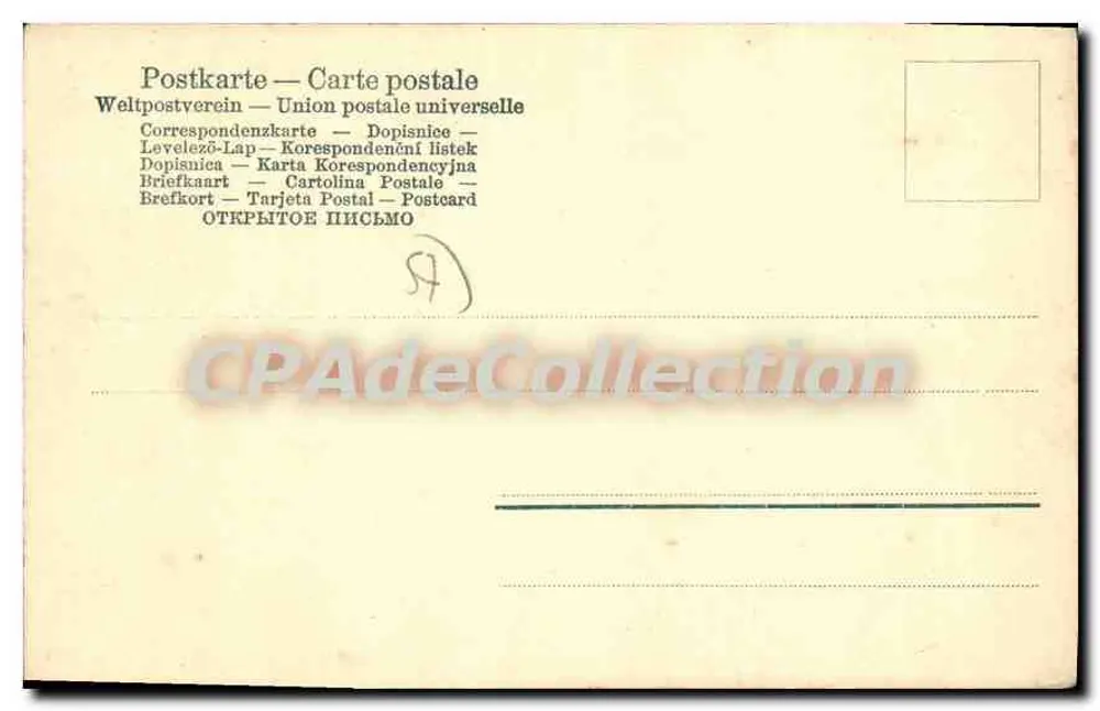 Metz antigo — St. Clément se apoderando do Graully e o conduzindo até o rio Seille onde o lança. — Segundo Migette. Editado por J. Hurlin. No. 137. - Verso
