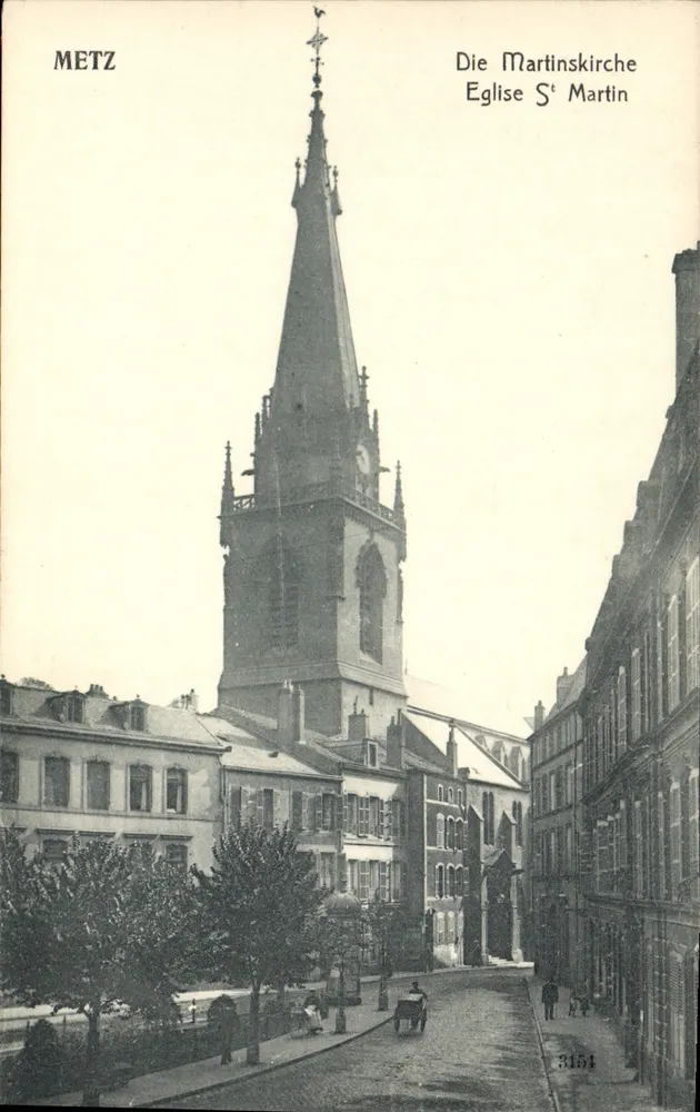 Metz — Igreja de São Martinho — editor não identificado, n° de série 3154 - Frente