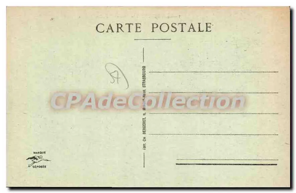 SARREBOURG - Avenue Präsident-Poincaré — Verlag Ch. Bergeret, Straßburg, n°33 - Rückseite