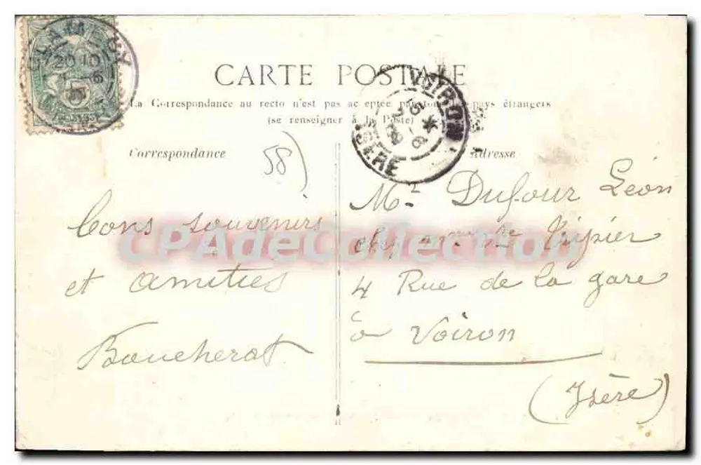 Clamecy — Der Pertuis der Yonne und der Criot-Pinçon — E. Goulet, Lib. Verlag, Clamecy - Rückseite