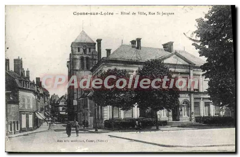 Cosne-sur-Loire — Rathaus, Rue St-Jacques — Aux arts modernes, Cosne (Nièvre) - Vorderseite