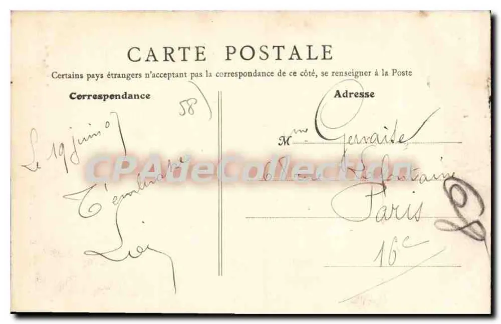 Nevers - A Nièvre no Ponte Cizeau — B.F. Paris n°61 - Verso