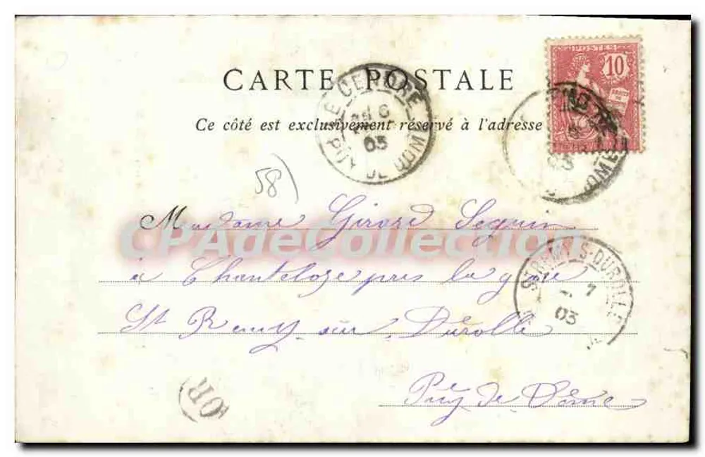 Nevers — Die Pforte von Paris und die Kirche Saint-Pierre — Collections ND. Phot. n°22 - Rückseite