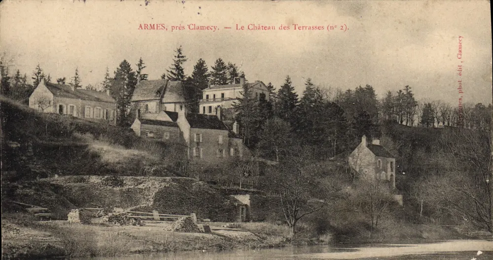 Armes, nahe Clamecy — Schloss der Terrasses (n° 2). - Vorderseite