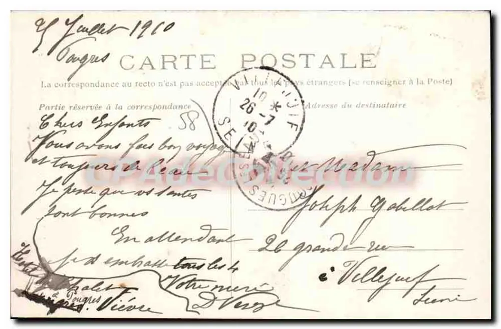 Pouguès-les-Eaux — Facha da Igreja de São Léger — Coleção J. L. - Verso