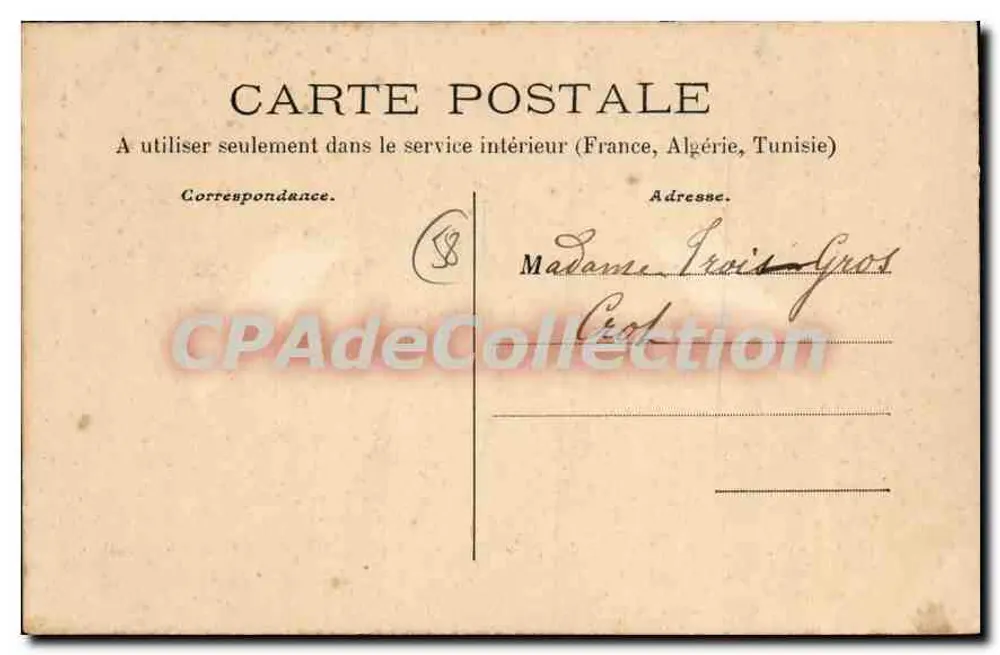 AUNAY — O Castelo, lado do Parque — Roube, Châtillon, Cliché A. Havoué, n° 102 - Verso