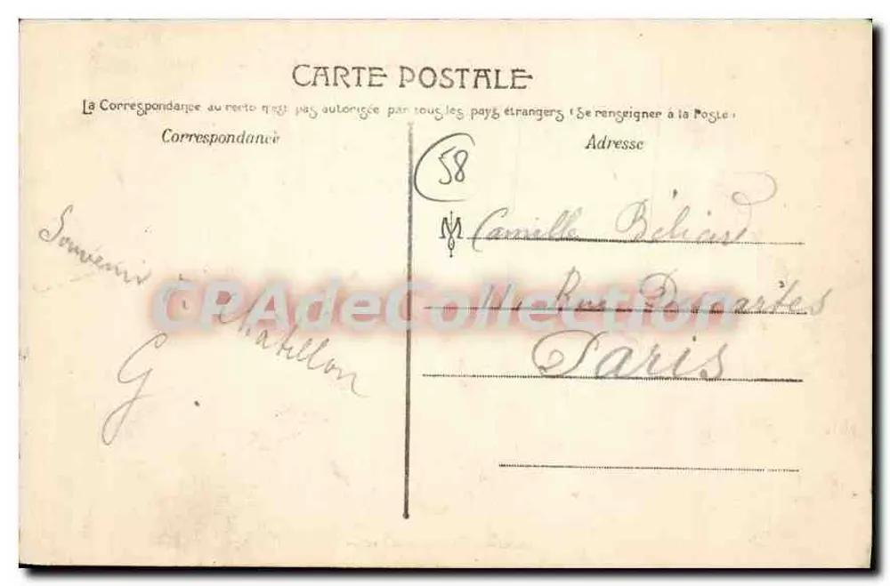 Chatillon-en-Bazois — Het Kasteel (noordoost) — Fotografie J. Coquigniot - Autun - Achterkant