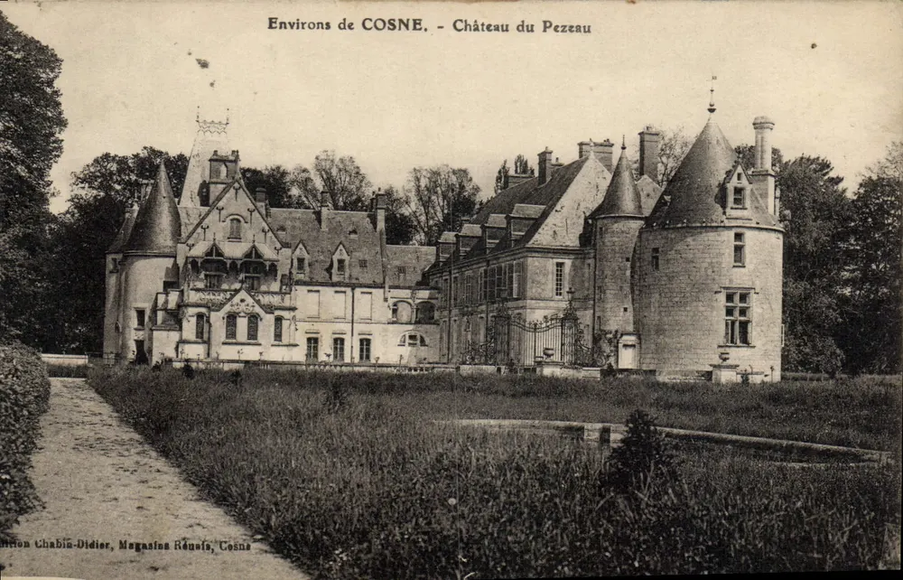 Około COSNE - Zamek Pezeau — Wydawnictwo Chabin-Didier, Sklepy Réusis, Cosne - Awers