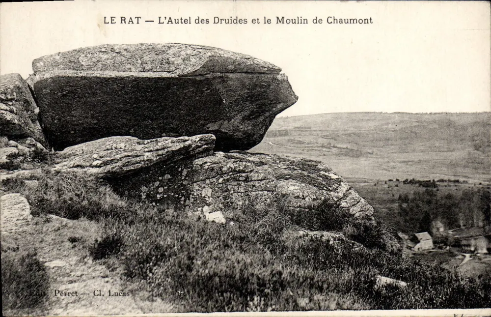 Der Rat — Der Altar der Druiden und die Mühle von Chaumont — Verlag Perret — Cl. Lucas - Vorderseite