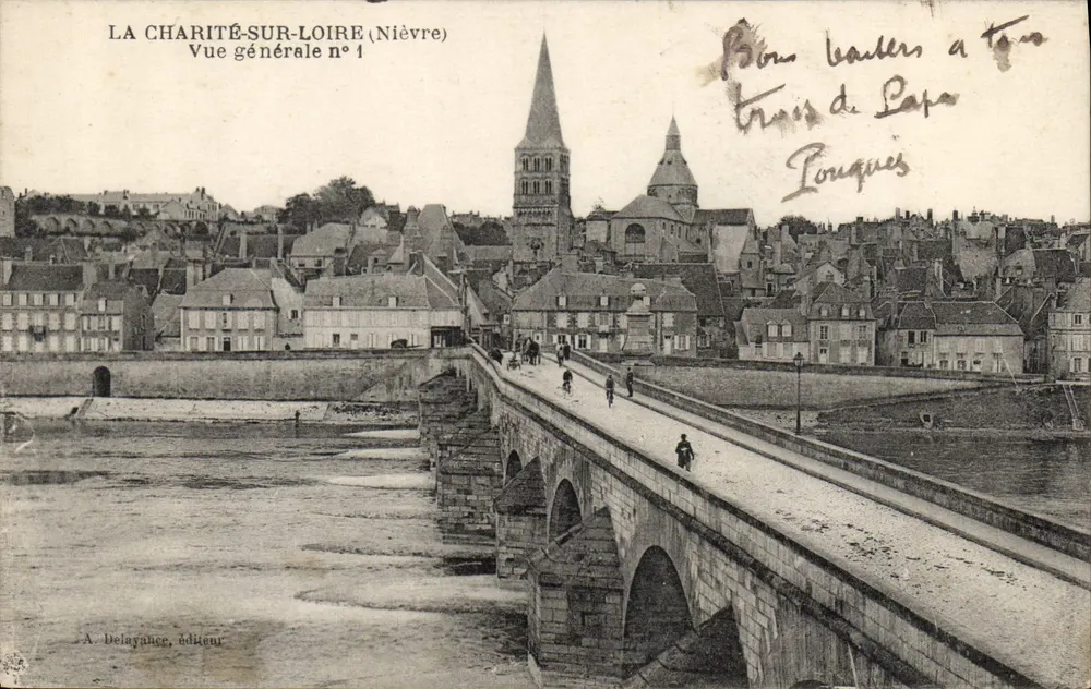 La Charité-sur-Loire (Nièvre) — Vista geral n°1 — A. Delayance, editor - Frente