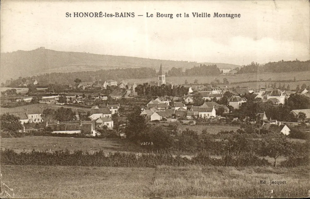 St HONORÉ-les-BAINS — Das Dorf und der Alte Berg — Verlag Jacquet - Vorderseite