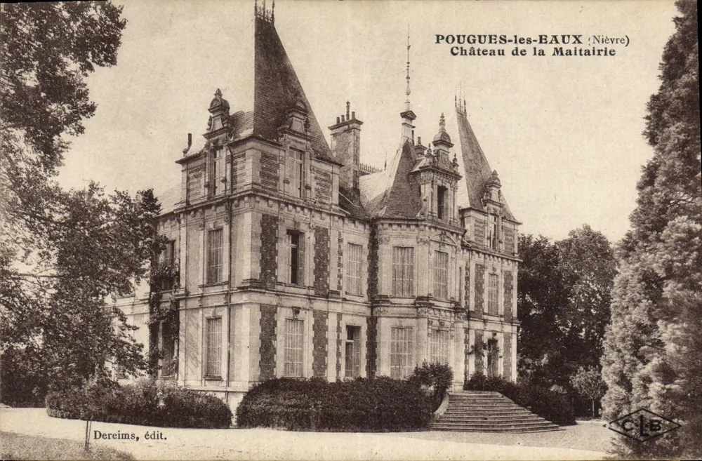 Pouguès-les-Baux (Nièvre) — Castillo de la Maitairie — Dereims, editor - Anverso