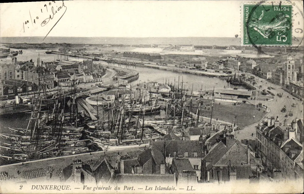 Dunkirk — Allgemeiner Blick auf den Hafen — Die Inder — LL. - Vorderseite