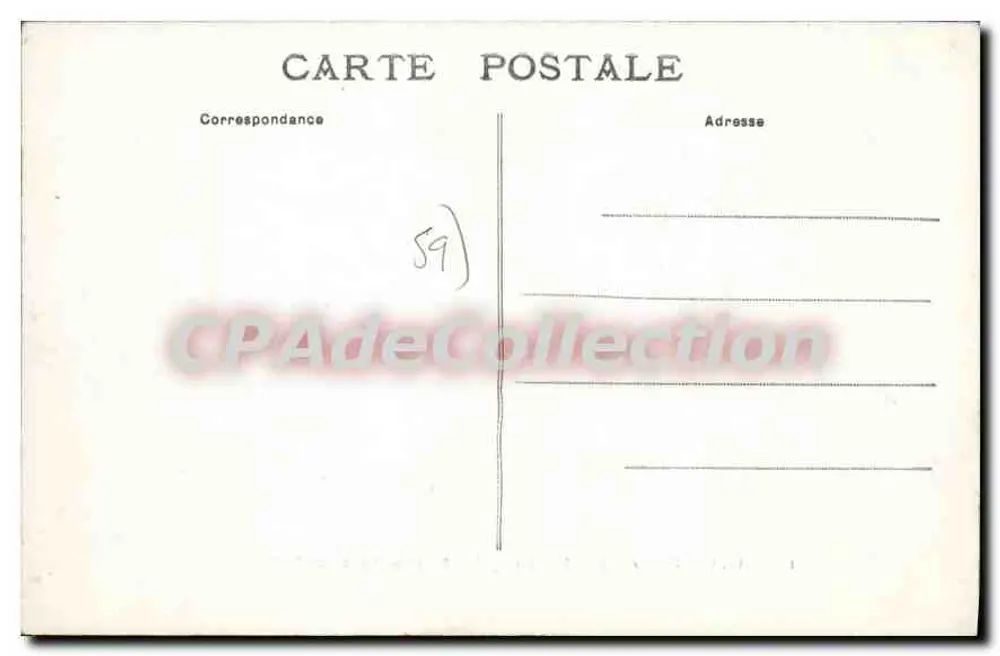 Lille — Denkmal des Bürgermeisters André und Place du Concert — E.C. Nr. 110 - Rückseite