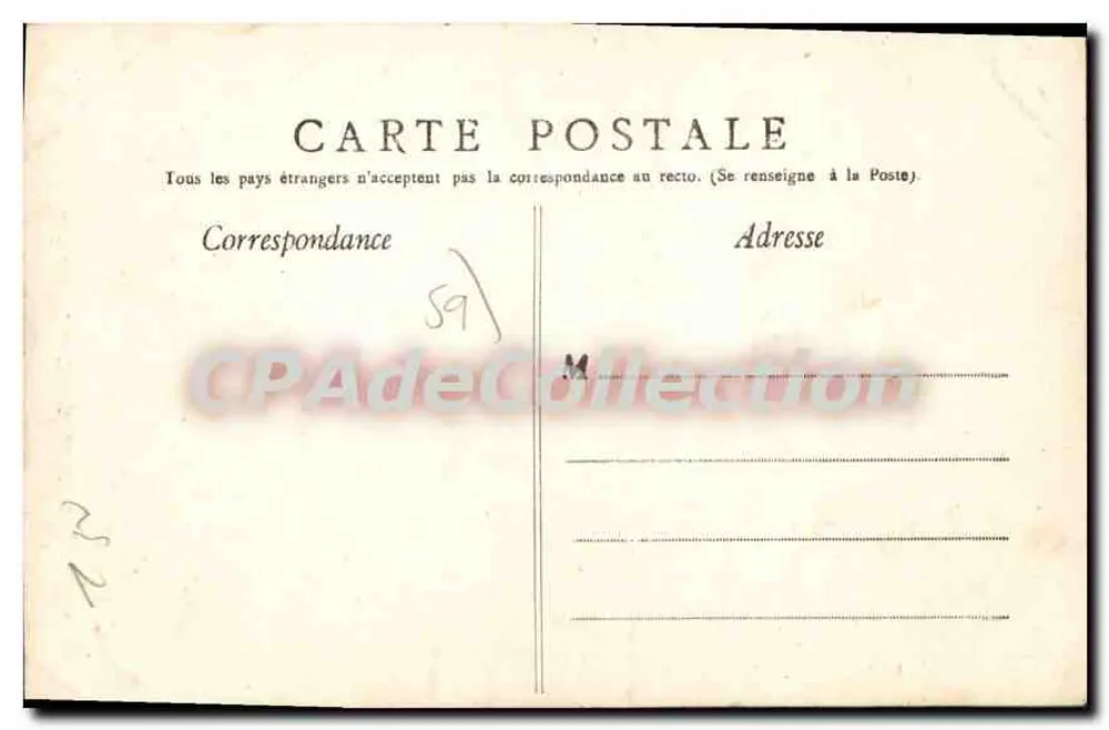 Lille — Túmulo de Faidherbe — Editor: Editor Lille, n° 152 - Verso