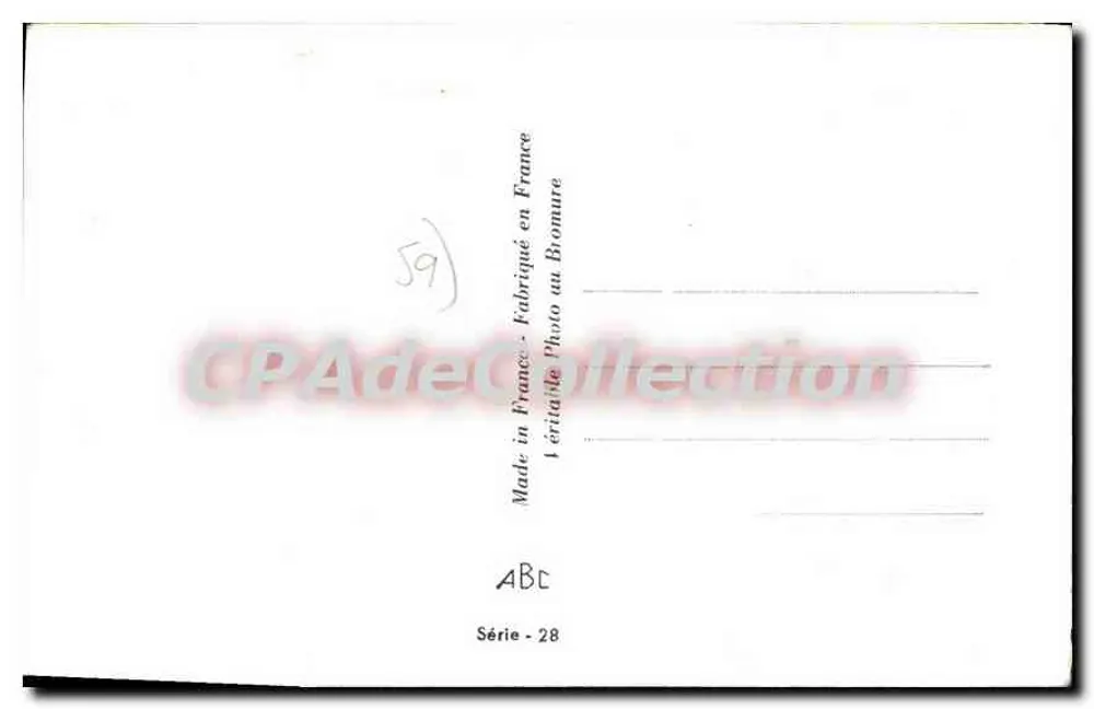 Paisagem rural com igreja — Lembrança de Lille — editor ABC, série 28 - Verso