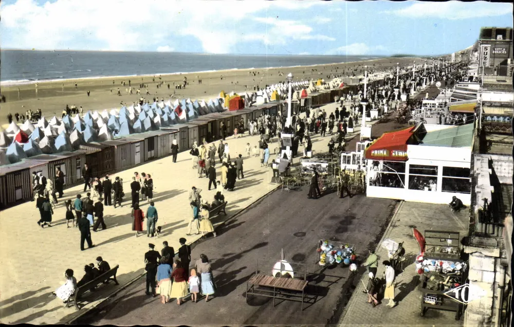 Malo-les-Bains (Nord) — Perspectiva da Digue — Edition J. TOP, n°482 - Frente