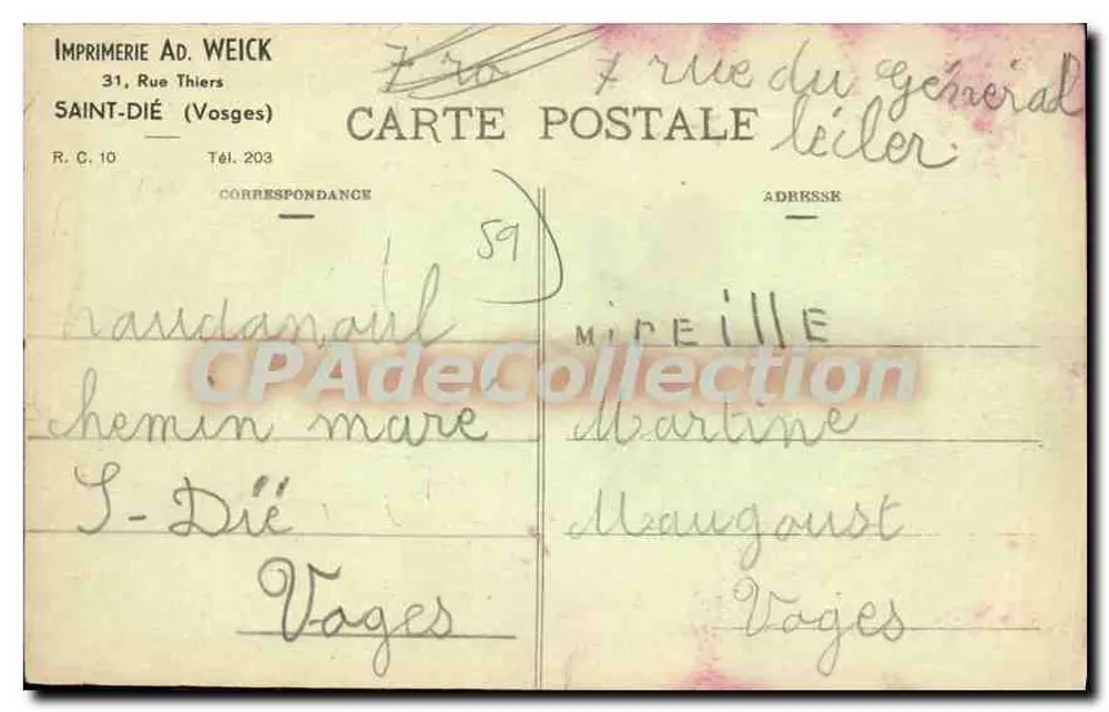 MALO-les-BAINS - Digue de Mer — A. Defflandre, editor, Hautmont - Verso