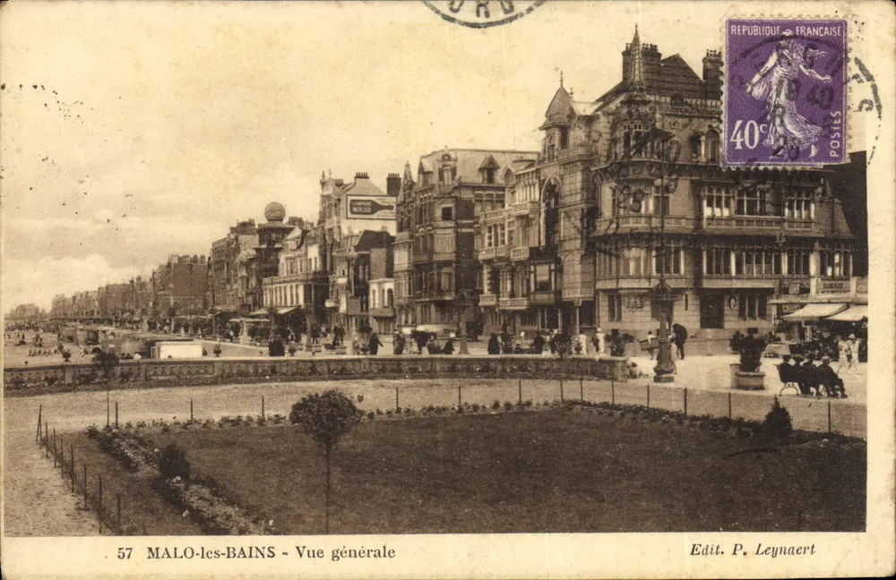 MALO-les-BAINS - Vista geral — Ed. P. Leynaert, n° 57 - Frente