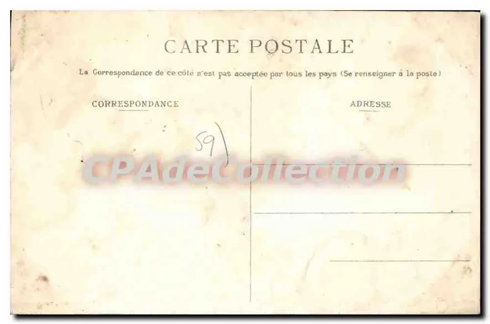 Malo-les-Bains — A Igreja — PTD editor, n° 54 - Verso