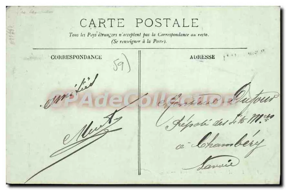 Douai — Caserne Conroux — LL. — editor LL. n°48 - Verso
