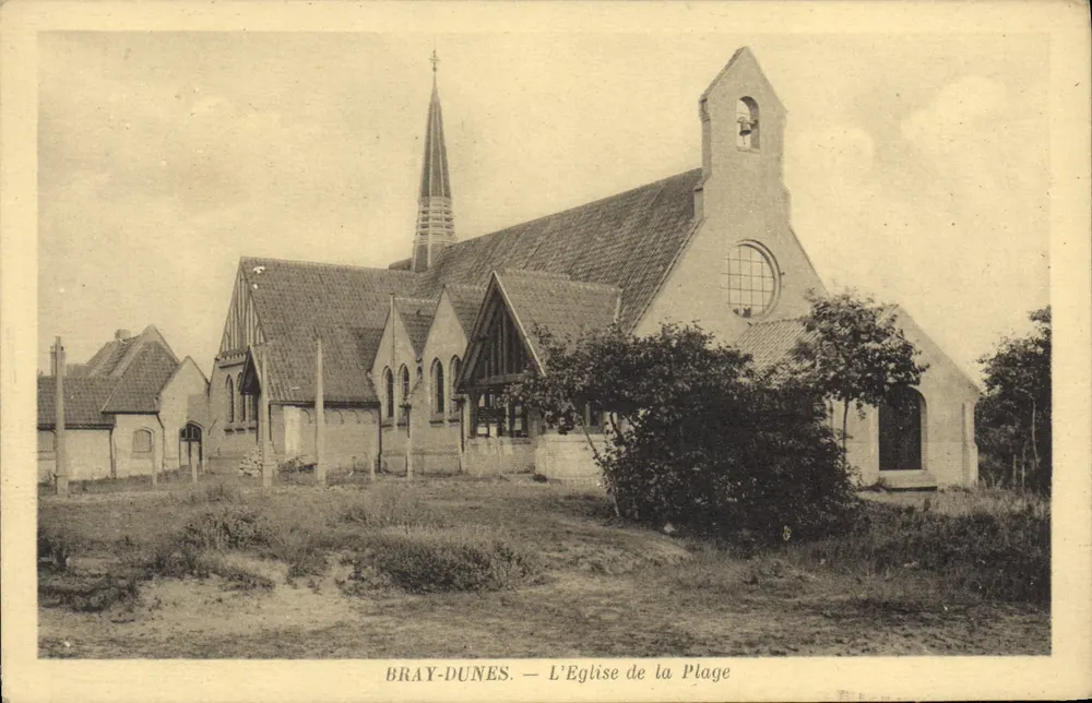 Bray-Dunes — De Kerk aan de Kust — Uitgave Mercier, Bray-Dunes - Voorkant