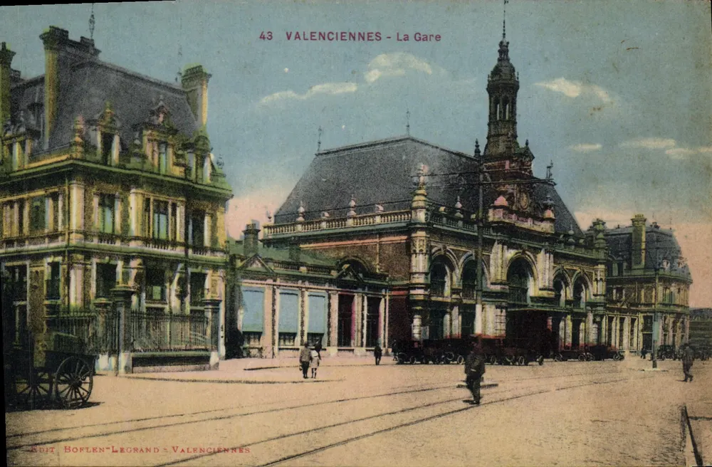 Valenciennes - A Estação — editor Boflen-Legrand, n°43 - Frente