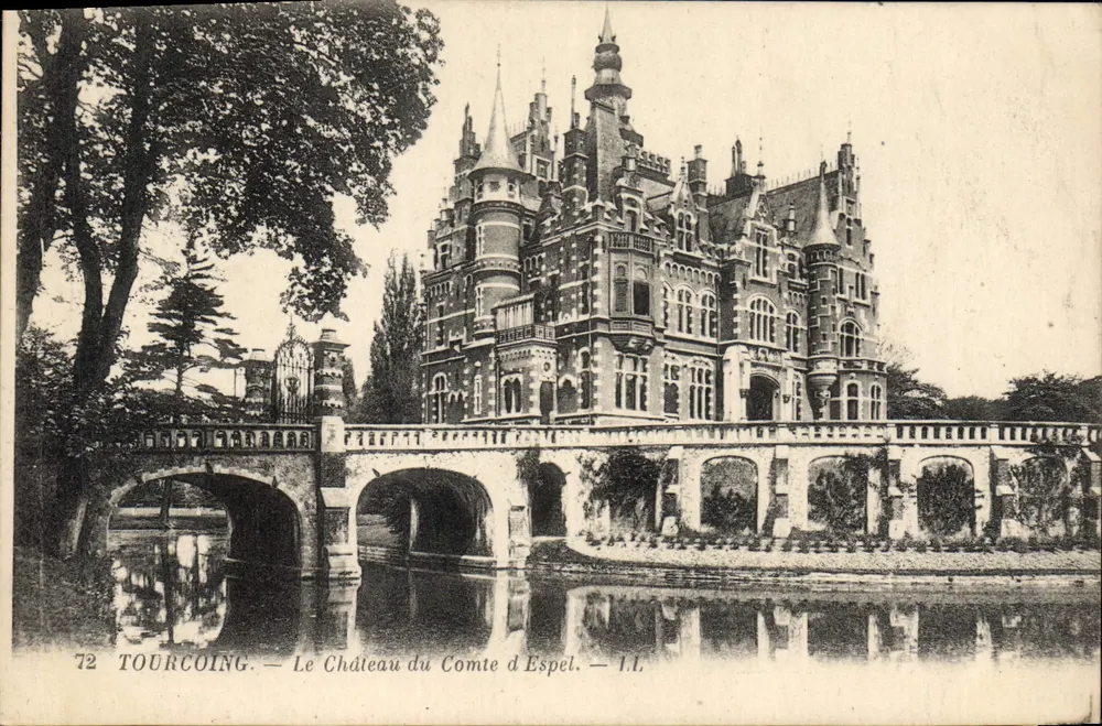 Tourcoing — Zamek hrabiego d'Espel — I.L. - Awers