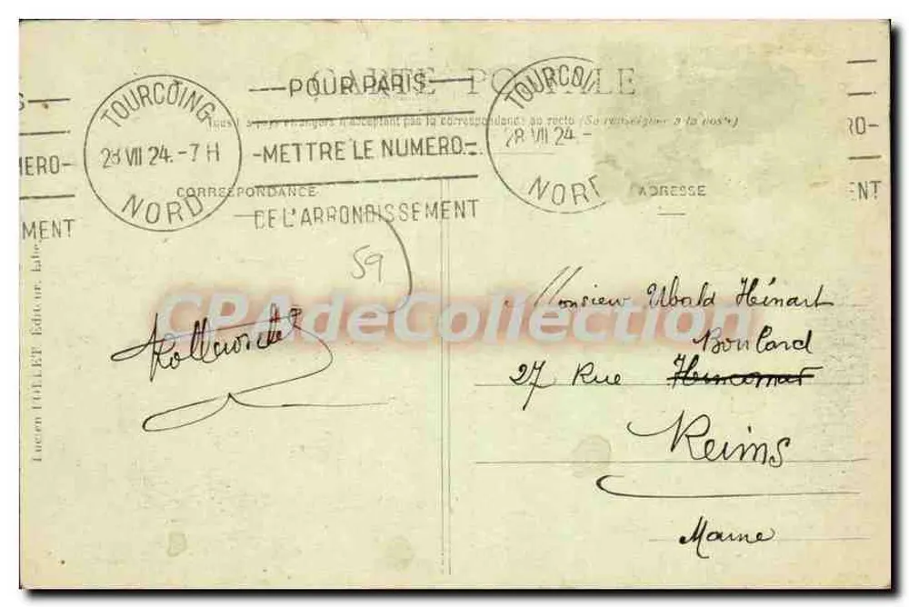 Le Fresnay em Tourcoing — L.P. 51 — editor L. HILLET - Verso