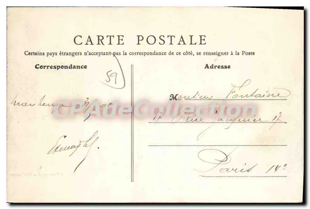 Maubeuge — Ansicht des Gartens des Neuen Brückens — Edition Lengrand - Maubeuge - Rückseite