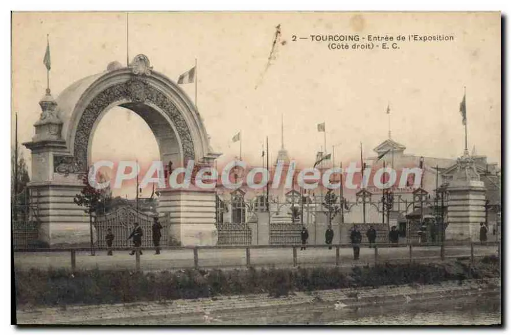 Tourcoing — Entrada da Exposição (Lado direito) — E. C. - Frente
