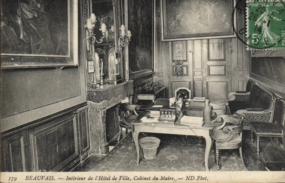 Beauvais — Innenraum des Rathauses, Bürgermeisterbüro — ND Pbot. - Vorderseite