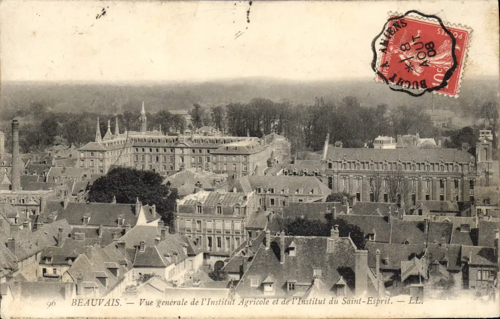 Beauvais — Allgemeiner Blick auf das Agrar-Institut und das Institut des Heiligen Geistes — LL. n° 96 - Vorderseite