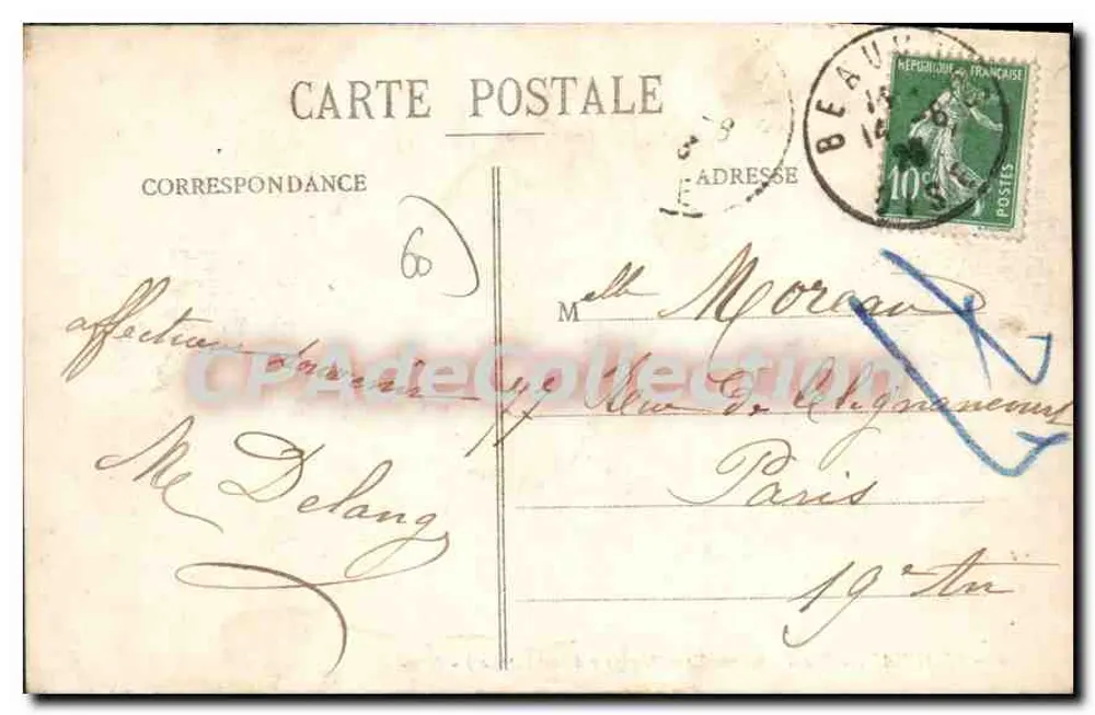 Beauvais - Rue d'Amiens (École Normale d'Institutrices) - N.G. - Verso