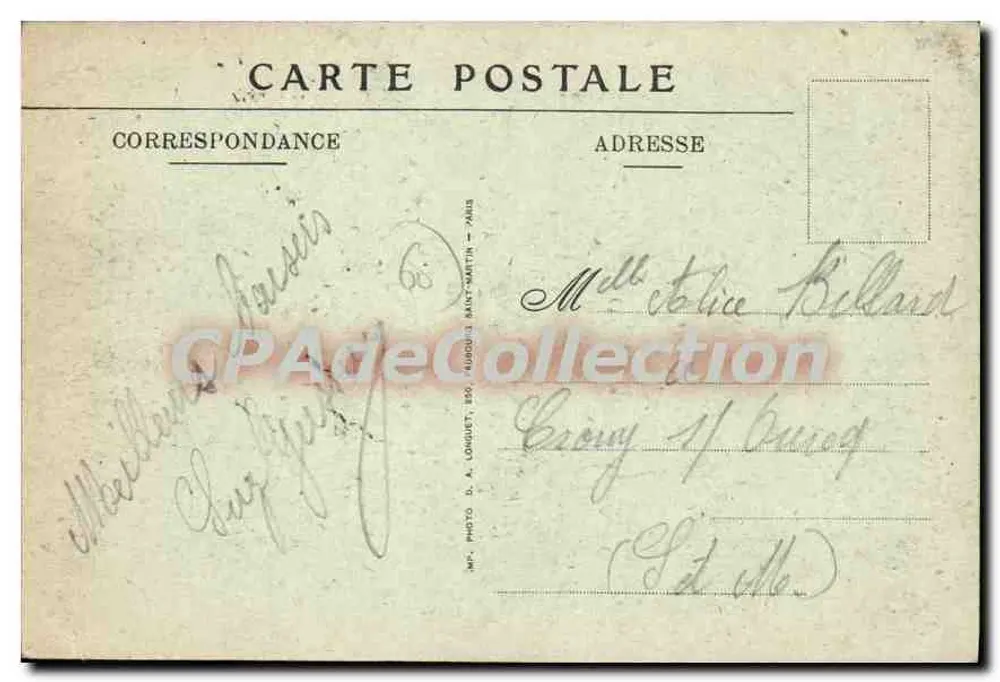 Compiègne — Bombardamento de 1918. Rue de Lorraine. - Verso