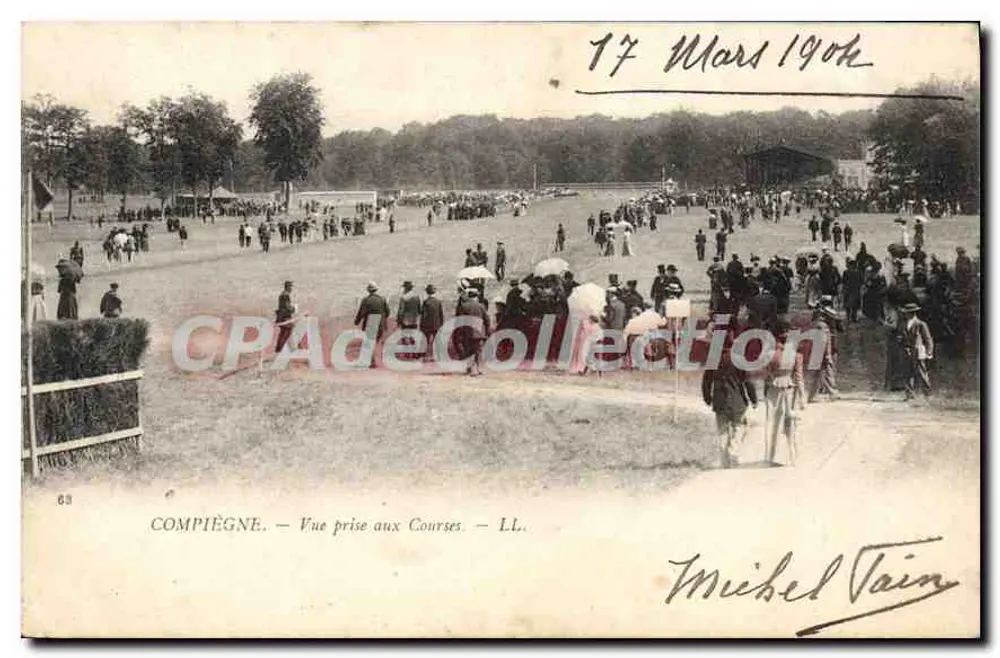 Compiègne — Vista tirada nas Corridas — LL. — Michel Vain - Frente