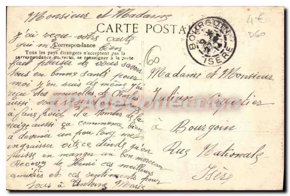 Compiègne — O Ponte da Oise — Editor B.P.D. n°8 - Verso