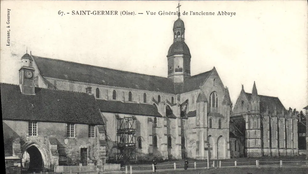 Saint-Germer (Oise) — Vista Geral da Antiga Abadia — Lettresor, à Gournay, n°67 - Frente