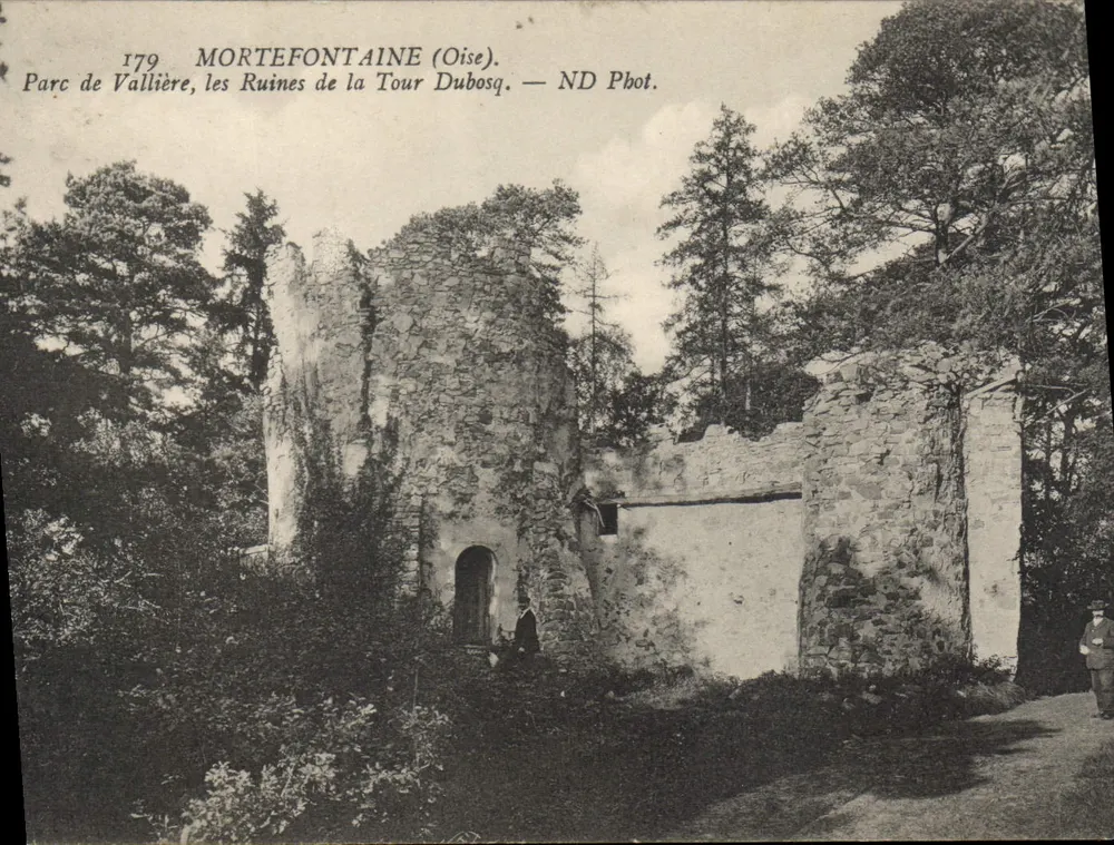 Morte Fontaine (Oise) — Ruinen der Turm Dubosq — ND Fotografie - Vorderseite