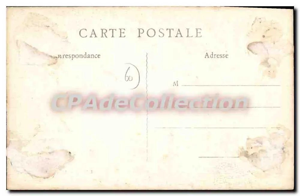 Lattainville (Oise) — Schloss — Wachzimmer — J. Bourgeix, Verlag, Gisors (Eure) - Rückseite