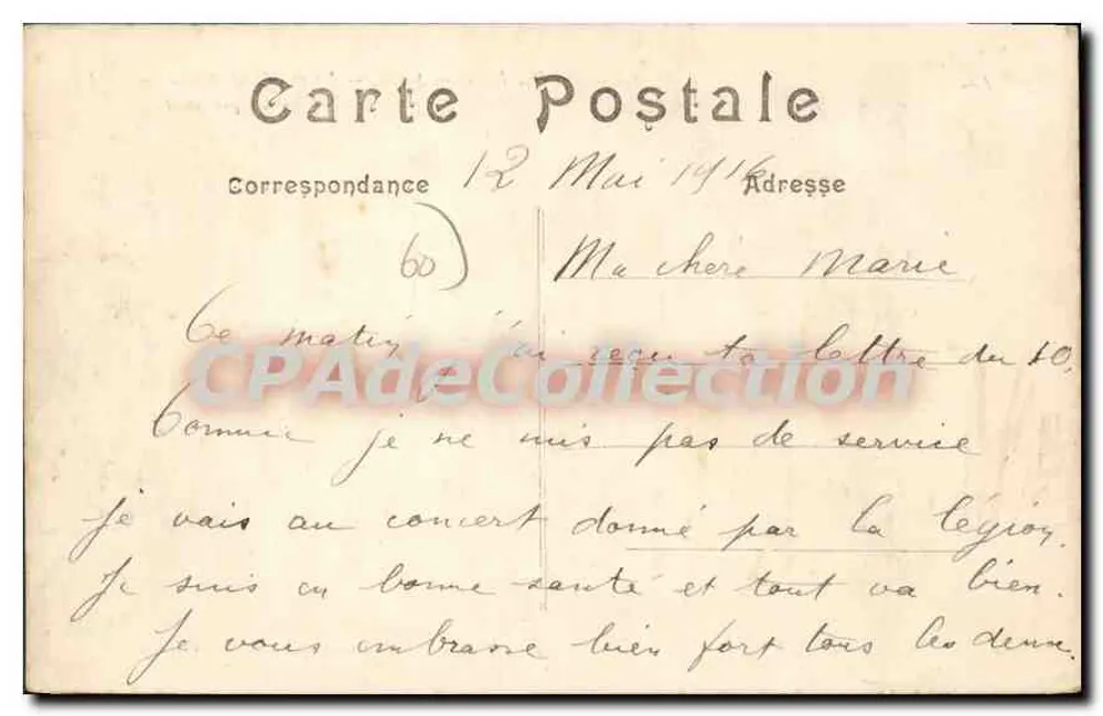 Senlis — A rua da República após a guerra — LL. n°168 - Verso
