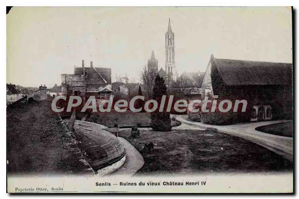 Senlis — Ruinen des alten Schlosses Henri IV — Papeterie Otter, Senlis - Vorderseite