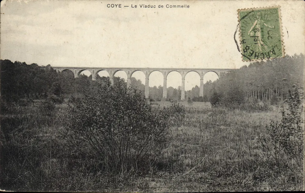 Coye — Most nad Commelle — Wydawca nieznany - Awers